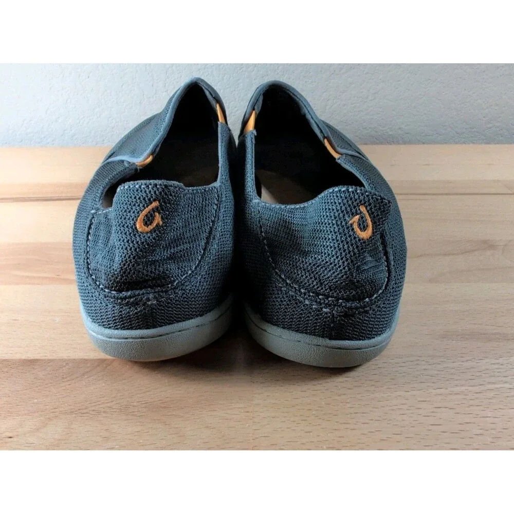 OluKai Nohea Mesh Slip on Sneaker Grey/Orange Walking Shoes Men's Size 14